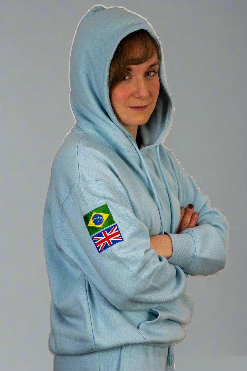 React Caribbean Blue Pocket Hoodie